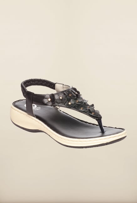 Pavers England Black Back Strap Sandals Pavers England Black Back Strap Sandals