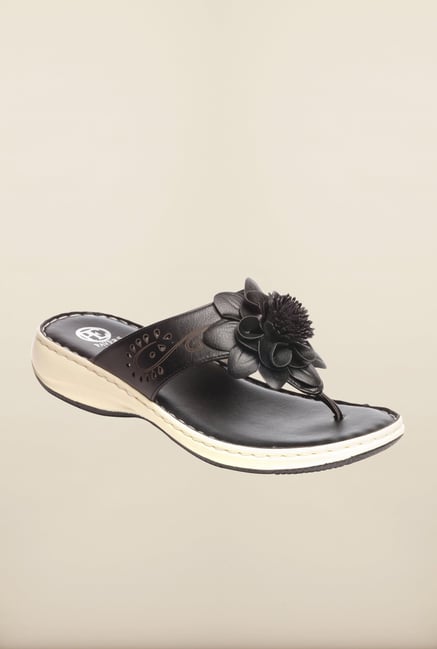 Pavers England Black Thong Sandals Pavers England Black Thong Sandals