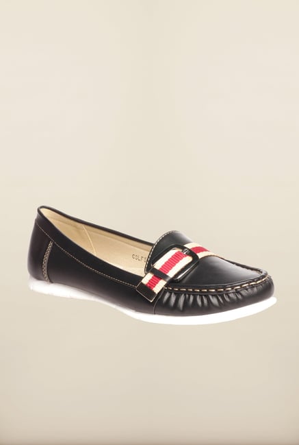 Pavers England Black Casual Loafers Pavers England Black Casual Loafers
