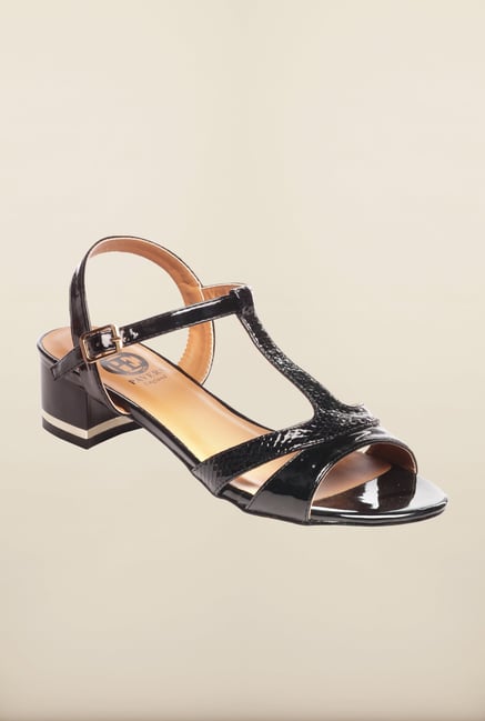 Pavers England Black Ankle Strap Sandals Pavers England Black Ankle Strap Sandals