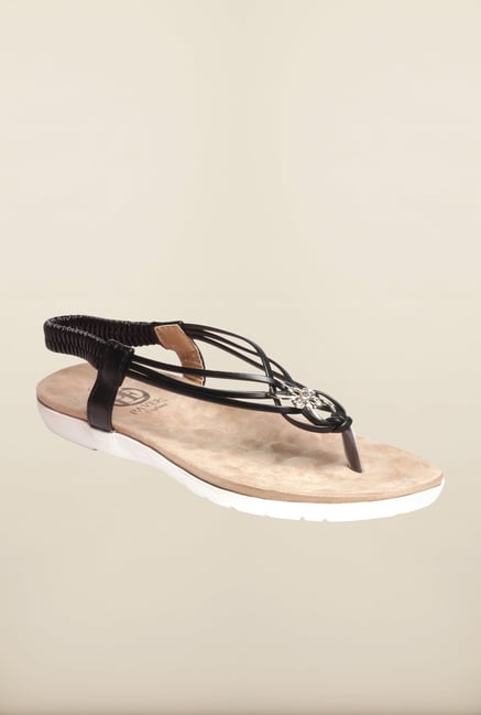 Pavers England Black Back Strap Sandals Pavers England Black Back Strap Sandals