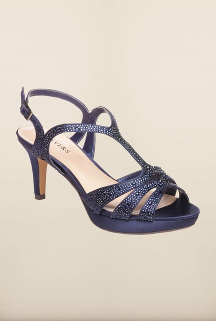 Pavers England Navy Back Strap Sandals Pavers England Navy Back Strap Sandals