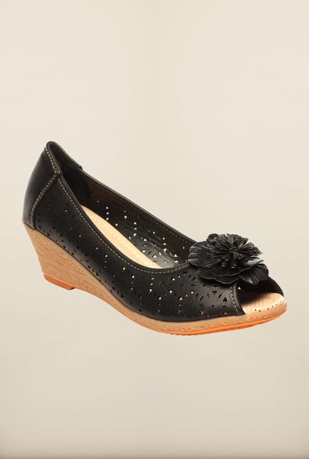 Pavers England Black Wedge Shoes Pavers England Black Wedge Shoes
