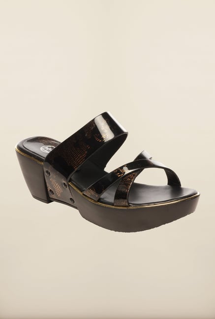 Pavers England Black Cross Strap Sandals Pavers England Black Cross Strap Sandals