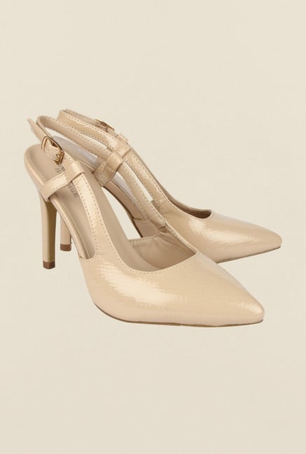 Cobblerz Beige Stiletto Sandals Cobblerz Beige Stiletto Sandals