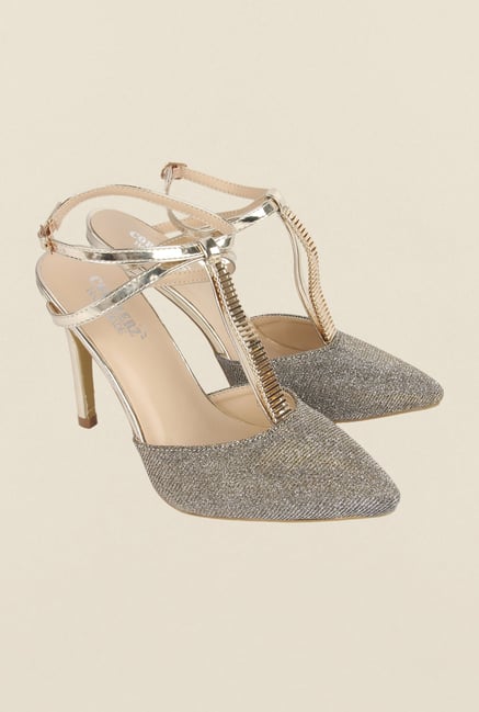 Cobblerz Gold Stiletto Sandals Cobblerz Gold Stiletto Sandals