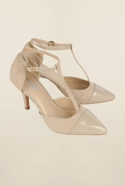 Cobblerz Beige Stiletto Sandals Cobblerz Beige Stiletto Sandals