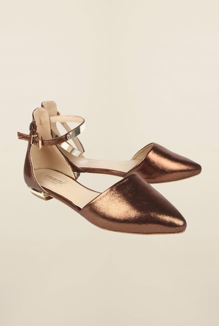 Cobblerz Bronze Flat Sandals Cobblerz Bronze Flat Sandals