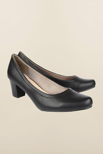 Cobblerz Black Block Heel Shoes Cobblerz Black Block Heel Shoes