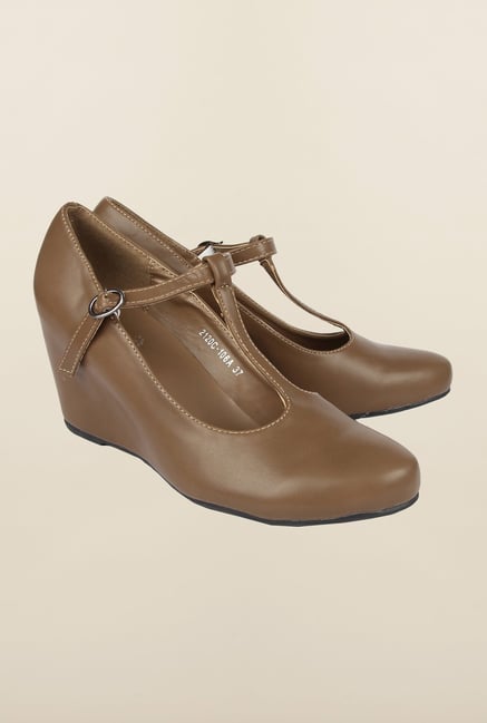 Cobblerz Brown Wedge Shoes Cobblerz Brown Wedge Shoes