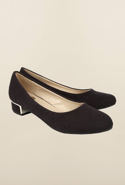 Cobblerz Black Block Heel Shoes Cobblerz Black Block Heel Shoes
