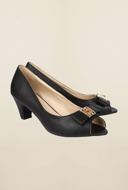 Cobblerz Black Peep Toe Shoes Cobblerz Black Peep Toe Shoes