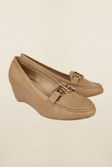 Cobblerz Beige Moccasin Shoes Cobblerz Beige Moccasin Shoes