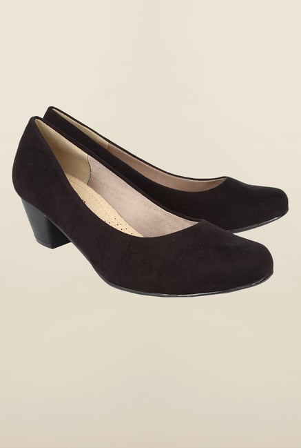 Cobblerz Black Block Heel Shoes Cobblerz Black Block Heel Shoes