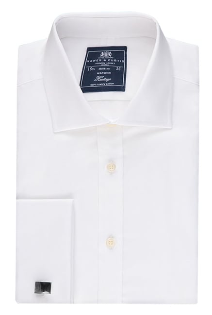 Hawes & Curtis White Solid Shirt Hawes & Curtis White Solid Shirt