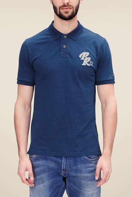 s.Oliver Blue Solid T Shirt s.Oliver Blue Solid T Shirt