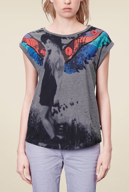 s.Oliver Grey Graphic Print T Shirt s.Oliver Grey Graphic Print T Shirt