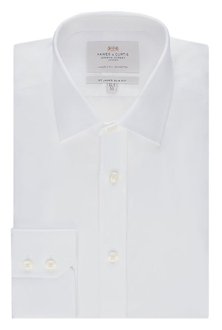 Hawes & Curtis White Solid Shirt Hawes & Curtis White Solid Shirt