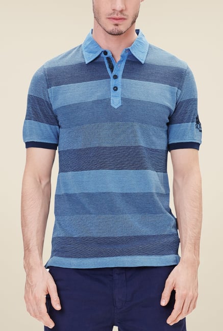 s.Oliver Blue Striped T Shirt s.Oliver Blue Striped T Shirt