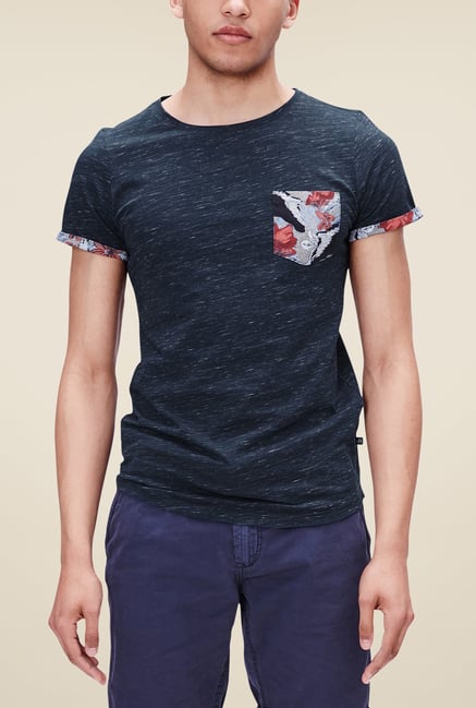 s.Oliver Navy Solid T Shirt s.Oliver Navy Solid T Shirt