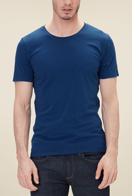 s.Oliver Blue Printed T Shirt s.Oliver Blue Printed T Shirt