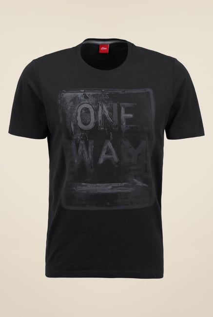 s.Oliver Grey Printed T Shirt s.Oliver Grey Printed T Shirt