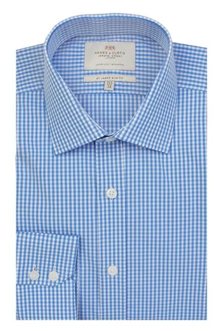 Hawes & Curtis Blue Checks Shirt Hawes & Curtis Blue Checks Shirt
