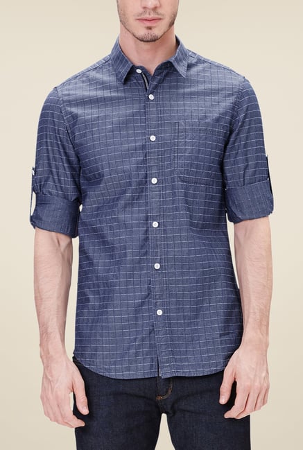 s.Oliver Dark Blue Checks Shirt s.Oliver Dark Blue Checks Shirt