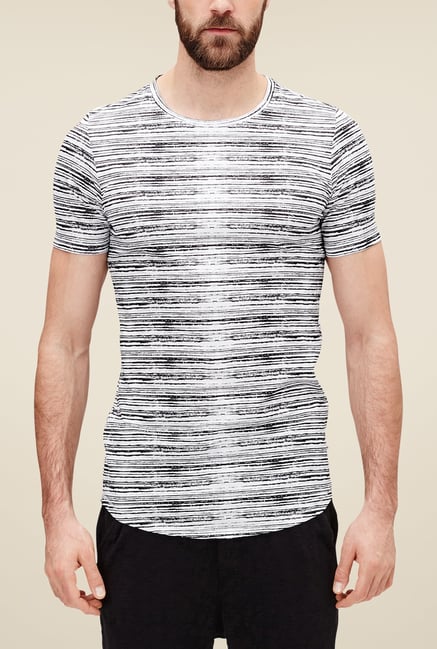 s.Oliver White Striped T Shirt s.Oliver White Striped T Shirt