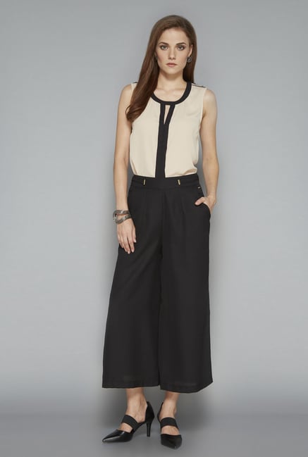 Wardrobe Beige Solid Blouse Wardrobe Beige Solid Blouse