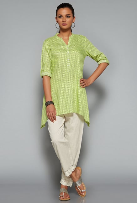 Utsa Lime Printed Kurta Utsa Lime Printed Kurta