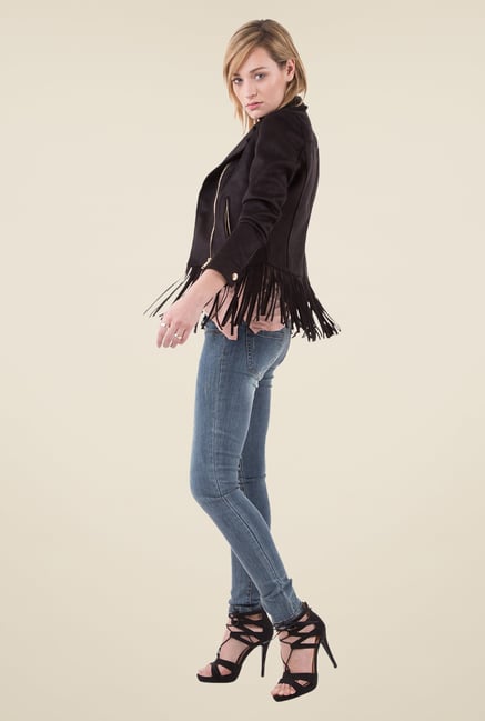 MIM Black Fringe Jacket MIM Black Fringe Jacket