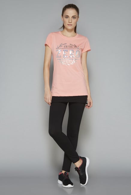 Westsport Womens Pink Printed T Shirt Westsport Womens Pink Printed T Shirt