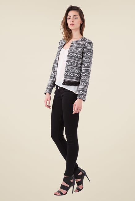 MIM Black Printed Jacket MIM Black Printed Jacket