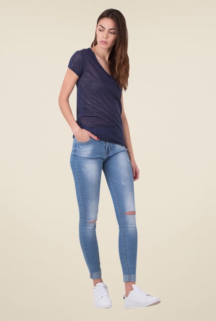 MIM Navy Solid Tee MIM Navy Solid Tee