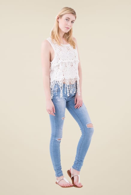 MIM White Crochet Top MIM White Crochet Top