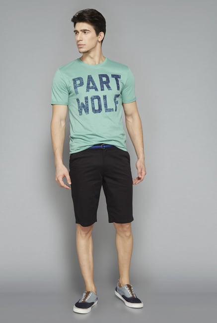 Nuon Black Solid Shorts Nuon Black Solid Shorts