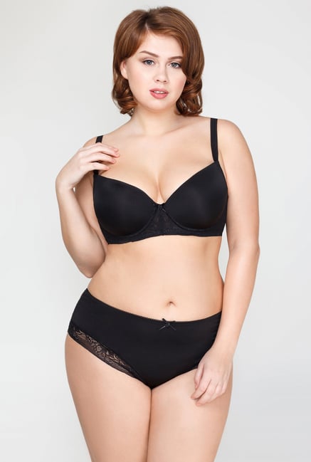 Infinity Lingerie Menorca Black Solid T shirt Bra Infinity Lingerie Menorca Black Solid T shirt Bra