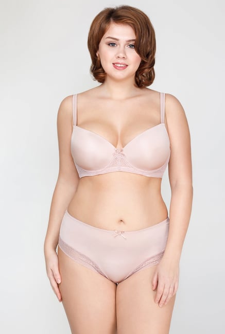 Infinity Lingerie Menorca Beige Solid T shirt Bra Infinity Lingerie Menorca Beige Solid T shirt Bra