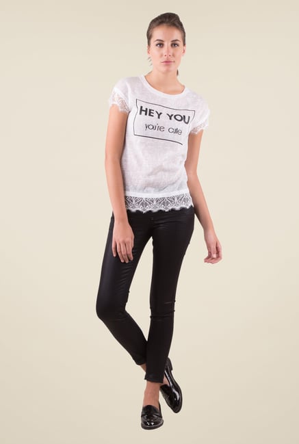 MIM White Printed Top MIM White Printed Top