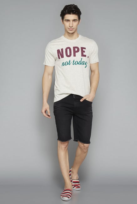 Nuon Off White Printed T Shirt Nuon Off White Printed T Shirt