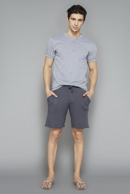 Bodybasics Grey Solid Shorts Bodybasics Grey Solid Shorts