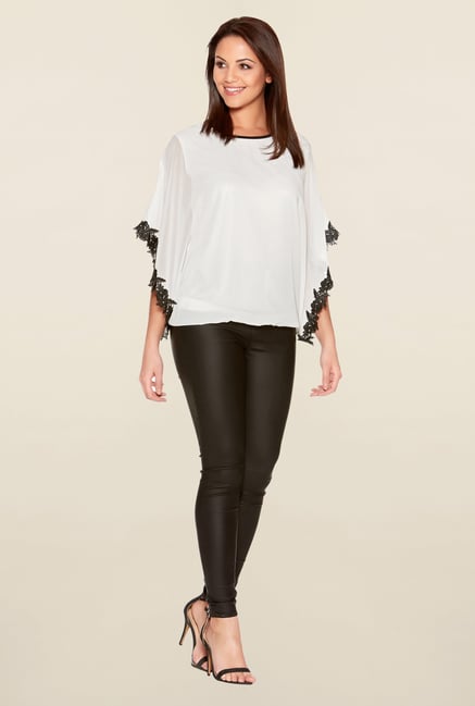 Quiz White Solid Top Quiz White Solid Top