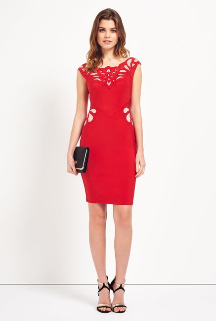 Lipsy Red Solid Dress Lipsy Red Solid Dress