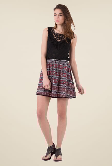 MIM Multicolor Printed A-line Skirt MIM Multicolor Printed A-line Skirt