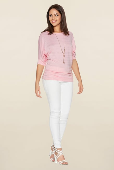 Quiz Pink Shimmery Top Quiz Pink Shimmery Top