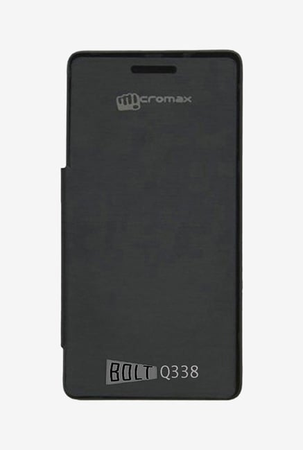Noise Flip Cover for Micromax Bolt Q338 (Black) Noise Flip Cover for Micromax Bolt Q338 (Black)