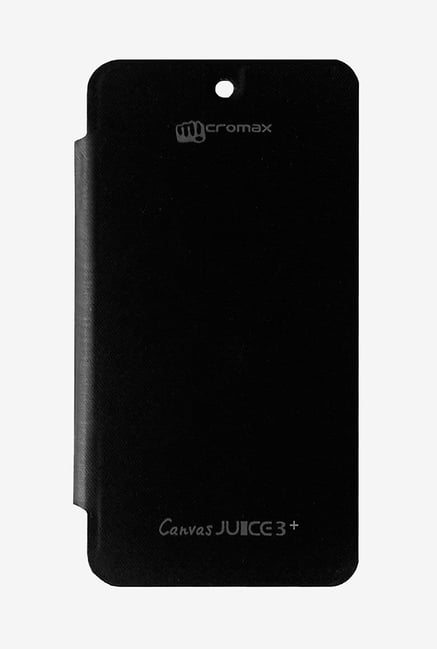 Noise Flip Cover for Micromax Canvas Juice 3+ Q394 (Black) Noise Flip Cover for Micromax Canvas Juice 3+ Q394 (Black)