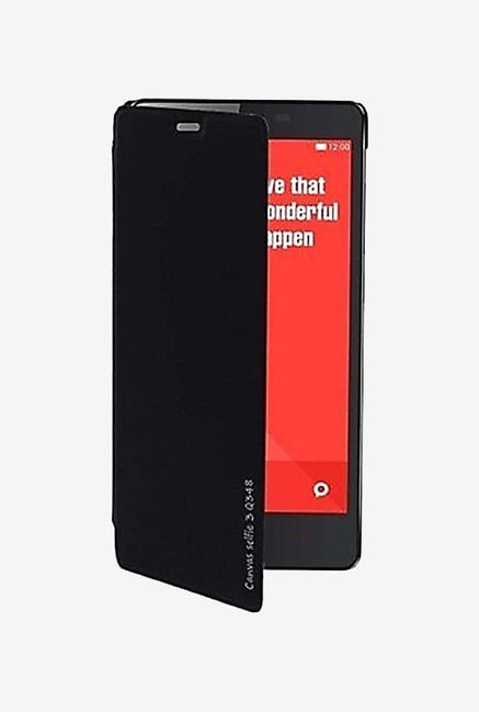 Noise Flip Cover for Micromax Canvas Selfie 3 Q348 (Black) Noise Flip Cover for Micromax Canvas Selfie 3 Q348 (Black)