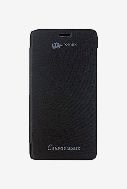 Noise Flip Cover for Micromax Canvas Spark Q380 (Black) Noise Flip Cover for Micromax Canvas Spark Q380 (Black)